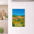 Magnet Saint Just d'Avray - Printemps - 68x45mm