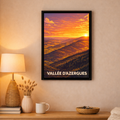 Affiche Vallée d'Azergues - Coucher de soleil