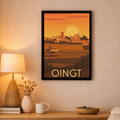 Affiche Oingt - Coucher de soleil