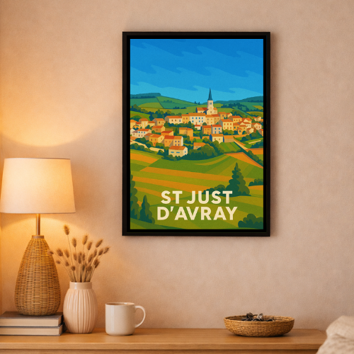 Affiche Saint Just d'Avray - Printemps