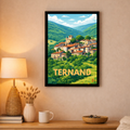 Affiche Ternand – Poster Village du Beaujolais A4 / A3