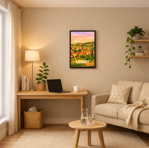 Affiche Legny – Poster Village du Beaujolais A4 / A3